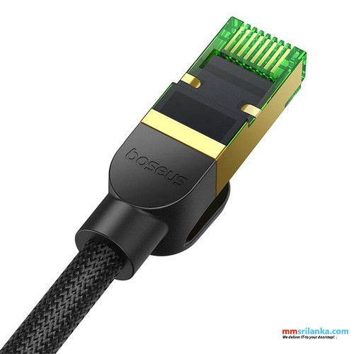 Baseus 15m High Speed CAT8 40Gigabit Ethernet Cable (Braided Cable) Custer Black